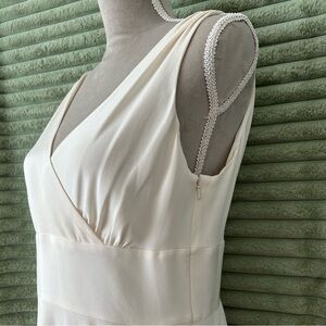 Classic Silk J Crew Formal Dress - Off white/Cream/Ivory